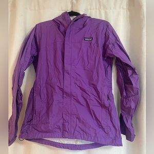 patagonia torrentshell rain jacket - purple
